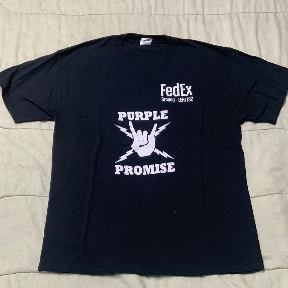 Dex Black T-Shirt - Purple Promise Design